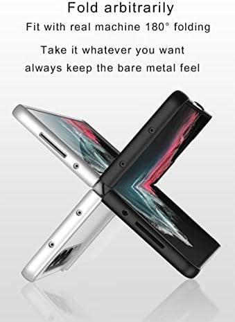 Калъф SHIEID Samsung Z Fold 4 със стойка, Калъф Galaxy Z Fold 4 с Кожена портфейла си, Държач за карти, Калъф