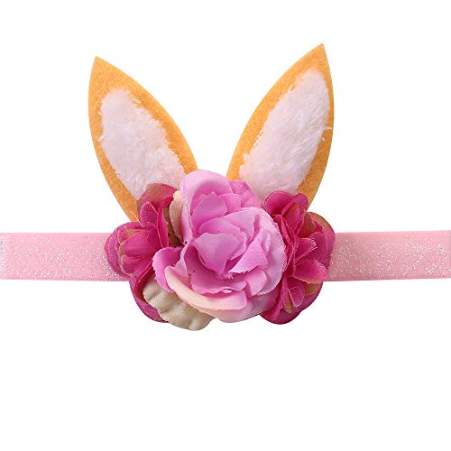 Kewl Модни Превръзка на главата с Пролетта цвете за Малки Момичета, Превръзка на главата с Заячьими Уши за Великден