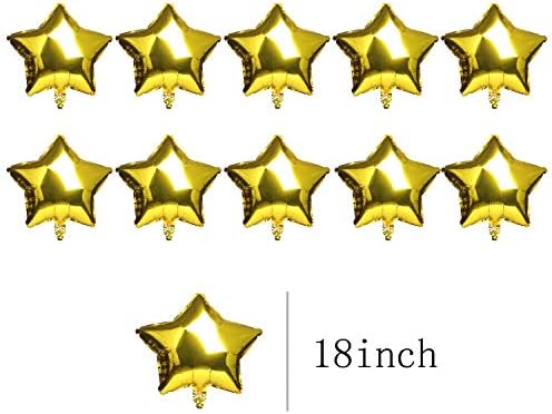 10 Бр. Балон във формата на Звезда, 18 Инча, Топка От Златна Алуминиево Фолио, Майларовый Балон, Банер честит