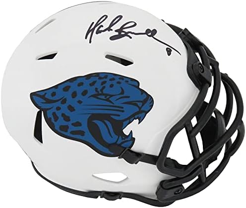Марк Brunell Подписа мини-Каска Джаксънвил Jaguars Lunar Eclipse Riddell Speed Mini - Мини-каски NFL с автограф