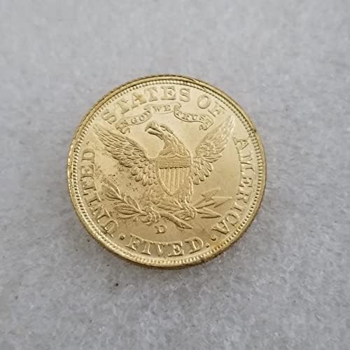 Старинни ръчно изработени продукти, Американската Версия на 1906 D Златна Монета Сребърен Долар Кръгла Сребърна