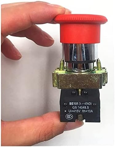 SVAPO 1 бр. NC без миг определяне 22 мм Червен Грибовидный бутон превключвател за аварийно спиране 600 10A NP2-BE101