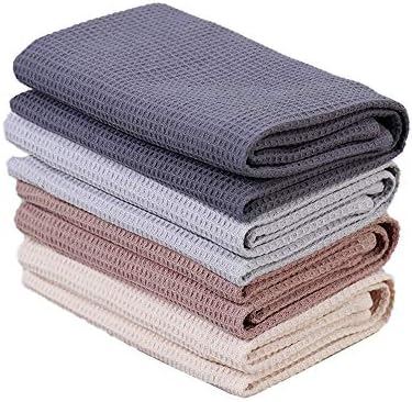 Комплект кухненски кърпи за ДОМА и СПОРТА PY, Кухненски Кърпи от памук с Вафельным переплетением, 4 броя,