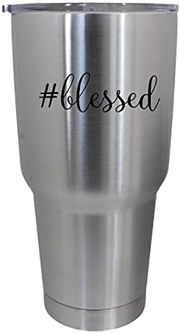 Стикер на чаша Epic Designs за чаши, прибори за хранене и напитки - Благословен Хэштег blessed - стикер със