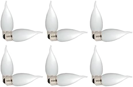 SYLVANIA (12 крушки) 40529 - Led Декоративна Свещ, Заоблен Връх, с Матирано Стъкло, Средна База, което е равно