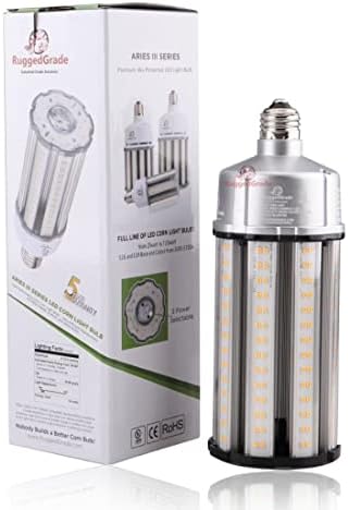 Led царевичен лампа с мощност 54 W -Серия Aries III - 7200 Лумена -5000K - Стандартна база E26 - Вградена защита