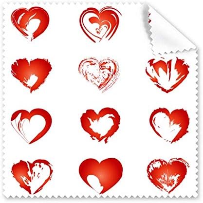 Свети Валентин Сърца Червени Скица Плат За Почистване на Екрана на Телефона за Пречистване на Точки 5шт