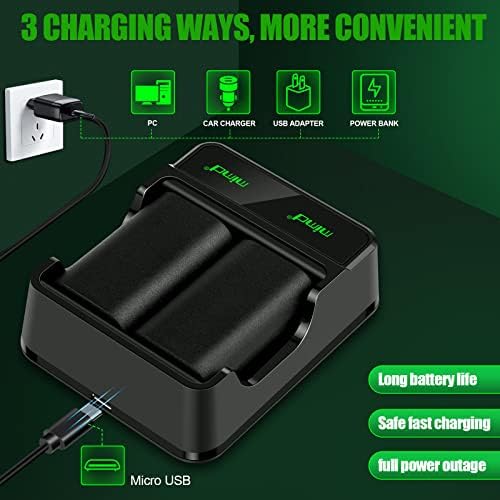 ДЪРВО.Батерията на контролера NB, Съвместим с безжичен контролер Xbox Series X|S/Xbox One/Xbox One S/Xbox One