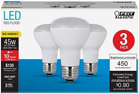 Електрическа led лампа Feit R20 със средна основание E26 - Еквивалент 45 W - Срок на служба 10 години - 450