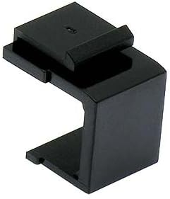 Глухи за поставяне на стенните панели Keystone с защелкивающейся вложка, черен, 1 опаковка