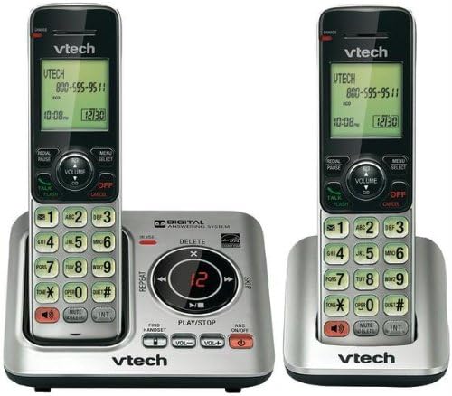 Vtech VTCS6629-2 Dect 6.0 Разтегателен високоговорител с id на обаждащия се -системата с две тръби