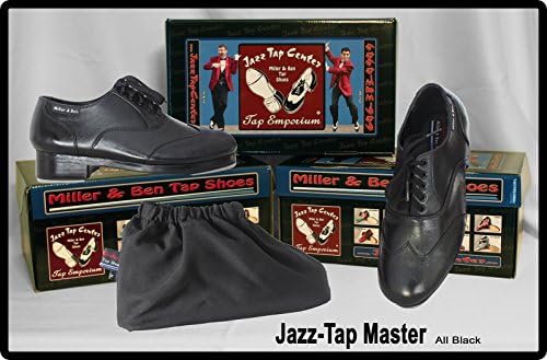 Таповые обувки Miller & Ben, Майстор на джаз тапов, Напълно Черни Професионални Таповые обувки