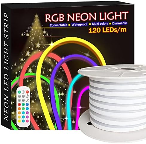 Led неонови Въжени линии, Светлини на открито, 105-подножието RGB neon led лента на открито, Водоустойчив, 120
