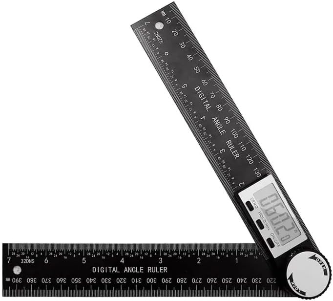 Цифрова Линия за определяне на ъгъла на наклон 2 в 1 с диагонал на екрана 7 инча / 200 mm | Цвят Черен