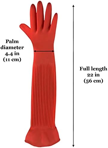 Аквариум ръкавици J & или NINA, Дълги Ръкавици за почистване, грижа за пресноводными и морски аквариуми със