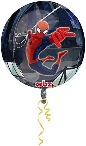Балон от фолио Amscan 15 инча / 38 см Orbz с Човека-Паяк