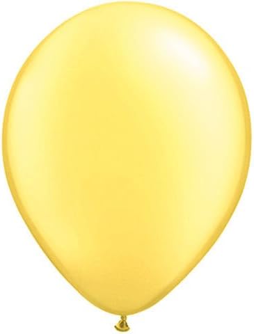 Въздушни топки от перламутрового лимонов шифон Qualatex 11 (100 карата)