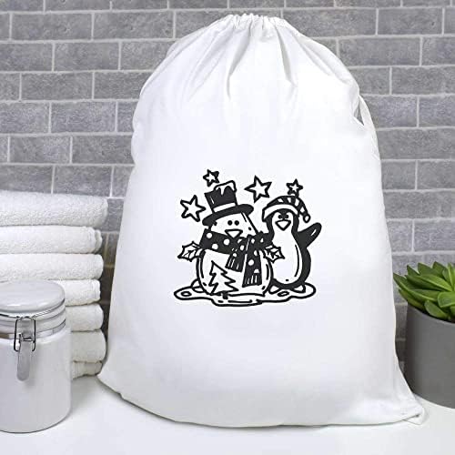 Чанта за пране и съхранение на бельо Azeeda 'Penguin & Snowpenguin' (LB00022722)