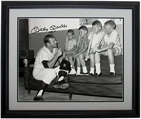 Мики Мэнтл с автограф Sons йорк Янкис/Снимка в рамка 16x20 за авто JSA 150101 - Снимки на MLB с автограф
