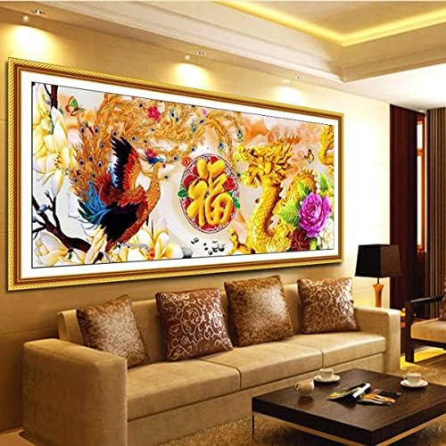 Instarry САМ 5D Диамантена Картина в Голям Размер, Китайски Дракон Мозайка Кристали и Бродерии Декор на Стените