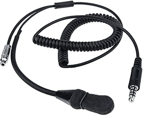 Комплект каска IMSA с Гъвкава мряна Микрофон и Спирала кабел за състезания, радиостанции и средства за комуникация