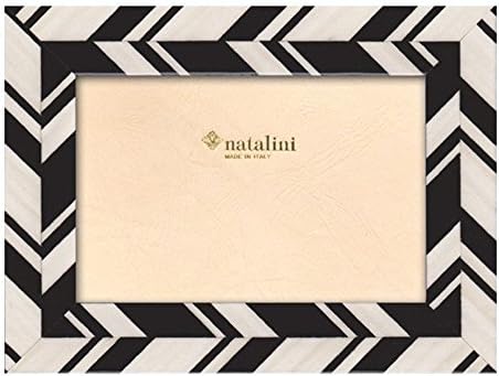 Черно-бяла Абстрактна рамка Natalini 5 X 7, Произведен в Италия