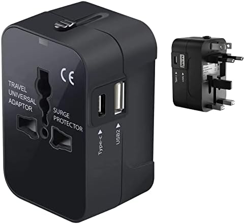 Международен захранващ адаптер USB Travel Plus, който е съвместим с Verykool Fusion II SL4502 за захранване