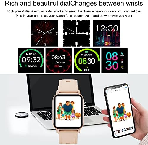 Smart-часовници, Bluetooth Фитнес тракер за мъже и жени, на 1,4 Спортни часовници за двойки със Сензорен екран,