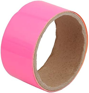 X-DREE 4 см x 1 м Самозалепващи Защитни светещ лента от PET PVC за дома Светло Розов цвят (4 см x 1 м) - Cinta