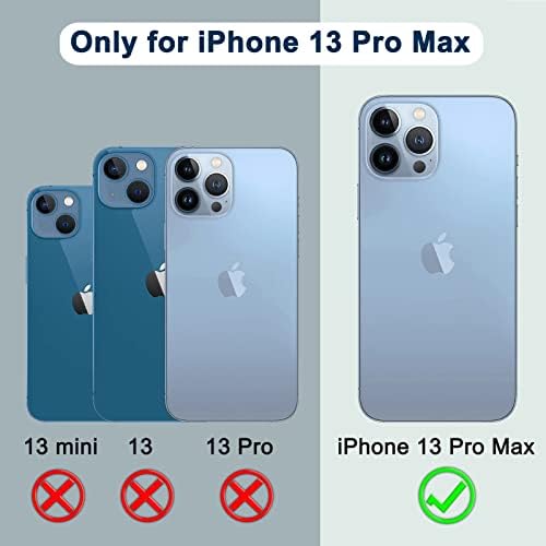 Annymall за iPhone 13 Pro Max Калъф с 2 защитни филм за екрана Сверхпрочный устойчив на удари 3-Слойный Защитен