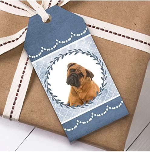 Bullmastiff Куче Синьо Подарък За Рожден Ден Полза Подарък Бележки