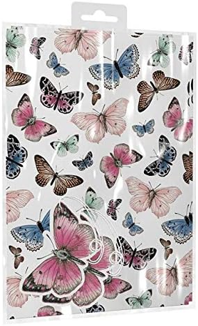 The Home Fusion Company опаковъчна хартия с красиви пеперуди и набор от бирок - Подаръци за рожден ден, Ден