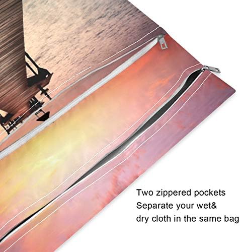 Водоустойчив Мокри чанти с принтом KEEPREAL Fisherman ' s Wharf - Машинно Пране | Влажна Суха чанта за Филтър