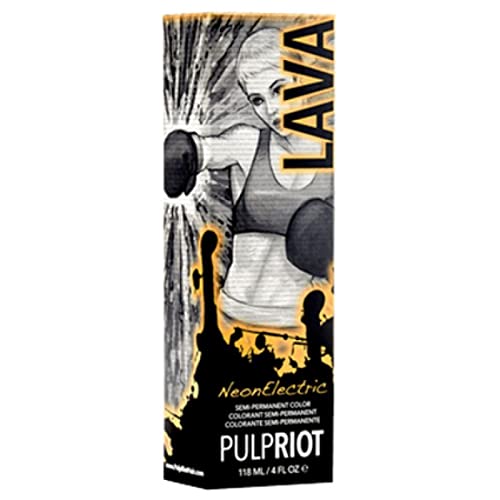 Полупостоянный неонов цвят за косата Pulp Riot, 4 унция - lava