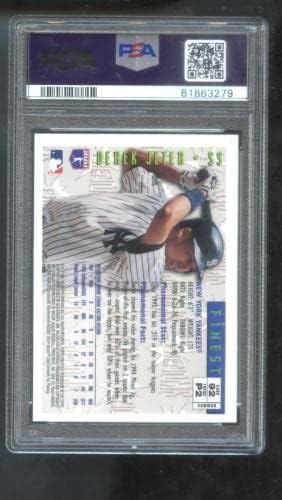 1996 Topps Finest Phenoms #92 Дерек Джитър PSA Бейзболна картичка с 8 точки MLB йорк Янкис - Бейзболни картички за начинаещи