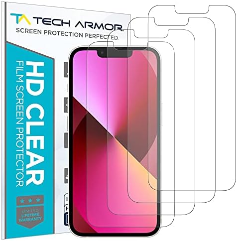 Защитно фолио Tech Armor HD Clear Film за New Apple iPhone 13 mini 5.4 Инча 4 Опаковки 2021