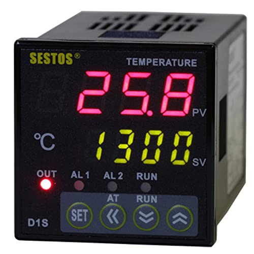 Цифров регулатор за температура SESTOS D1S-2R-220 ac 110-240 v, Обхват на регулиране на -50 ~ 1300 ℃ (датчик