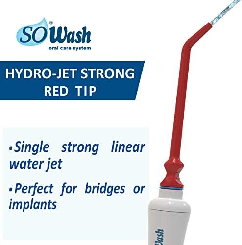 Водоструйный съвет SoWash Strong | Със струя вода под високо налягане | за иригатор на устната кухина SoWash