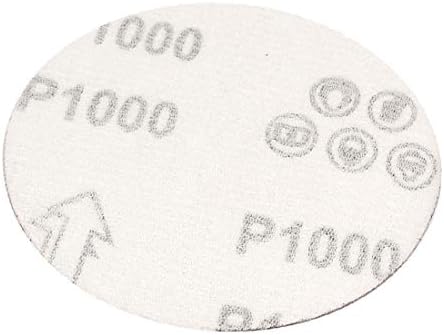 X-DREE 4inch Dia Abrasive Sanding Flocking Sandpaper Sheet Disc 1000 Grit 50 Pcs(Disco de lija de papel de lija