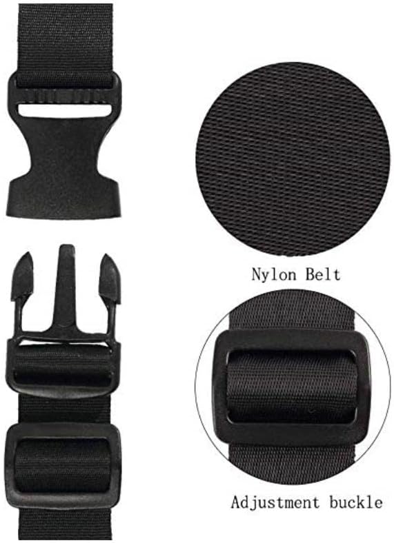 Универсални колани с обтегач 72 Lx1,25 W, Быстросъемные Регулируеми Найлонови Ремъци Черен на цвят, 4 опаковки