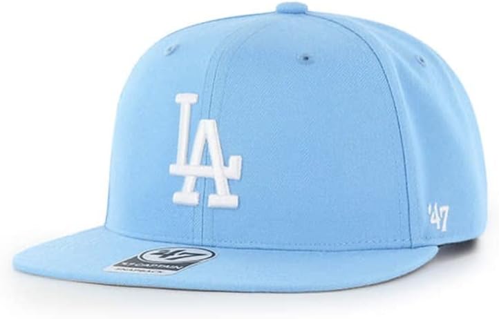 47 Лос Анджелис Доджърс Мъжки Дамски бейзболна шапка No Shot Captain с Регулируема облегалка Columbia Син цвят