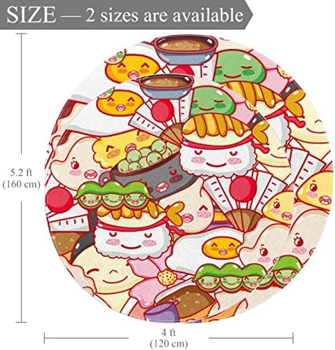 LLNSUPPLY Голям Размер на 5 Метра през Цялата Детски Игри мат с Шарките на Суши от Карикатури Kawai Японската