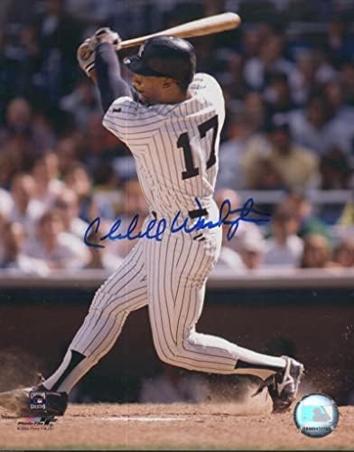 Клауделл Вашингтон, Ню Йорк Янкис Подписа Снимка 8x10 с автограф W / Coa - Снимки на MLB с автограф
