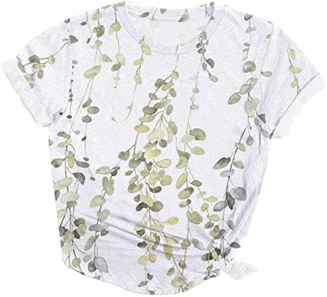 Основната женска риза 2023, дамски блузи с къс ръкав в едно цвете, всеки ден модерен ризи и дамски тениски с