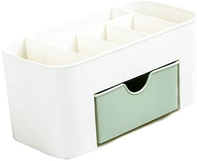 MJCSNH Caja de almacenamiento maquillaje plástico organizador cosméticos cajón oficina para el hogar caja escritorio cepillo soporte bolígrafo contenedor objetos 01 Pink (Color : K-1)