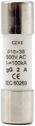 UNCASO 20 броя RO15 AC 500 В Керамичен предпазител за бързо действие RT18-32 10X38 gG Силует 2A 4A 6A 8A 10A