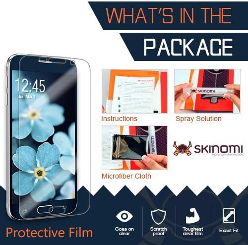 Защитно фолио Skinomi, съвместима с Apple MacBook 12 (2015-), Прозрачен филм TechSkin TPU със защита от