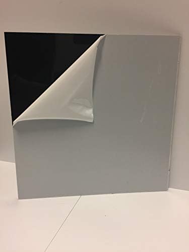 Sibe-R-Пластмаси Доставя черен непрозрачен лист от акрил, плексиглас с дебелина 0,177 инча (3/16 инча) [Изберете