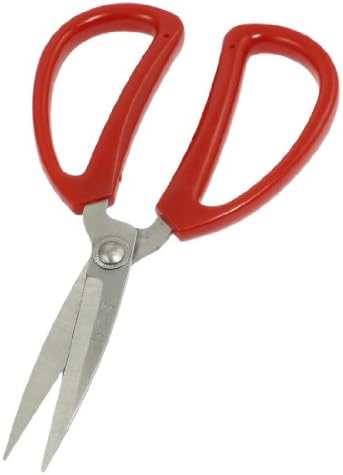 Aexit Червен Пластмасов Ръчен Инструмент Дръжка на Нож От Неръждаема Стомана Занаятчийски Нож Ножици, Ножици