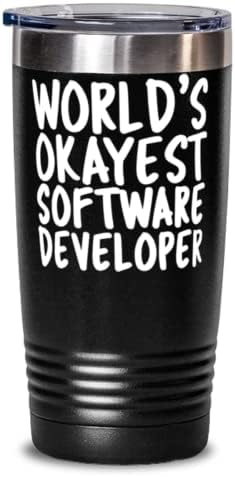 Най-добрите софтуерни разработчици в света - Черно чаша на 20 грама - Страхотен Забавен чаша за разработчик